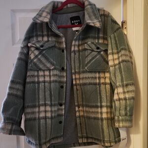 Roxy Green Plaid Shacket